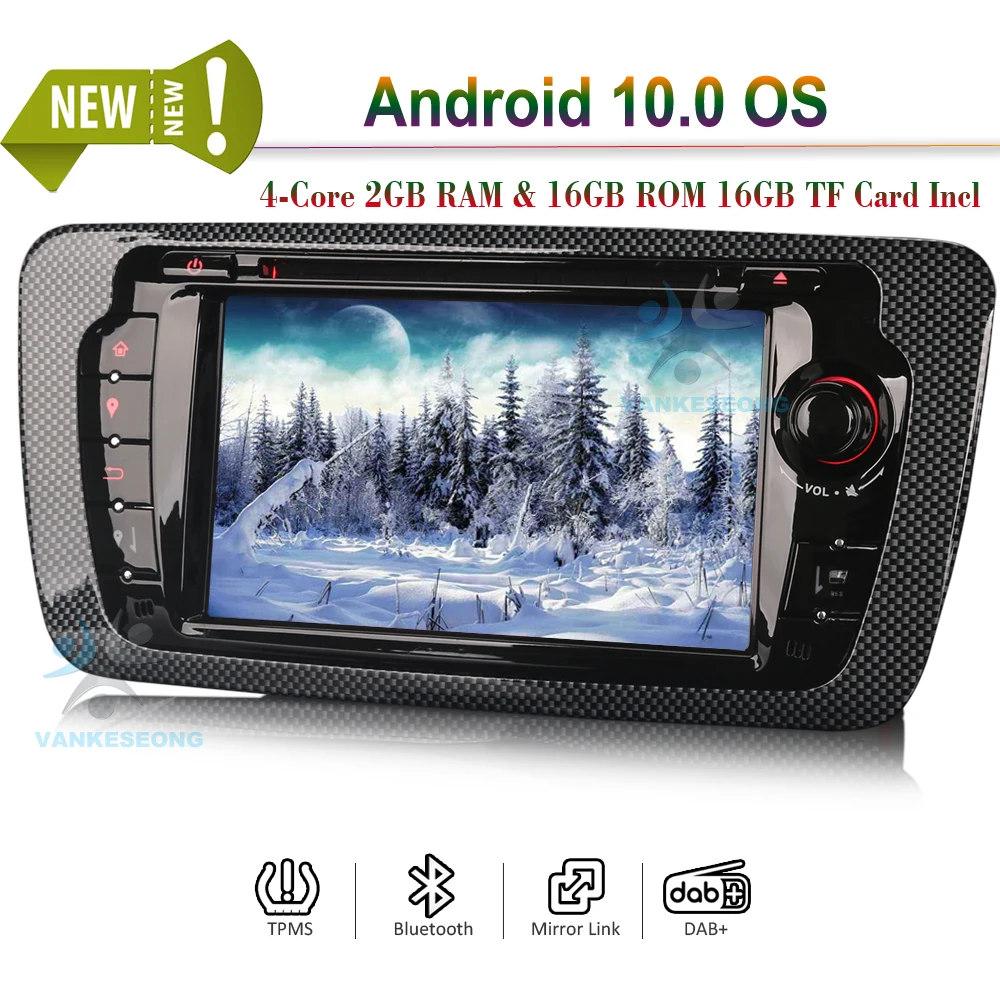 Автомобильная Система DSP Android 10 0 с спутниковой навигацией 7 дюймов DVD GPS RDS Bluetooth