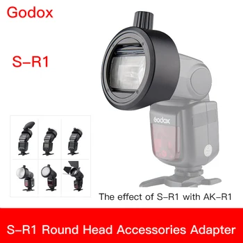 

Godox S-R1 Adapter,Round Flash Head Magnetic Modifier Adapter for Godox V860II, V850II, TT685, and TT600 Series Flashes