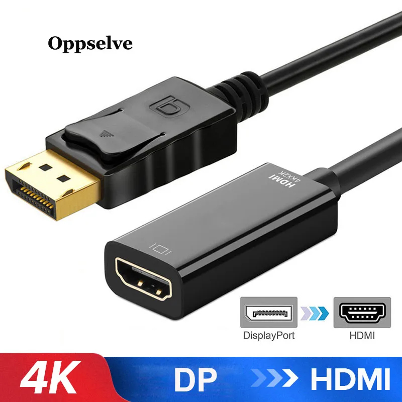 

4K Displayport DP To HDMI 1080P Male To Female Display Port To HDMI Cable Converter For PC Projector Displayport to HDMI Adapter