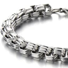 Серебряные Браслеты Мужская цепочка на руку из нержавеющей стали кубинские браслеты с подвесками персонализированные подарки для мужчин аксессуары оптом
