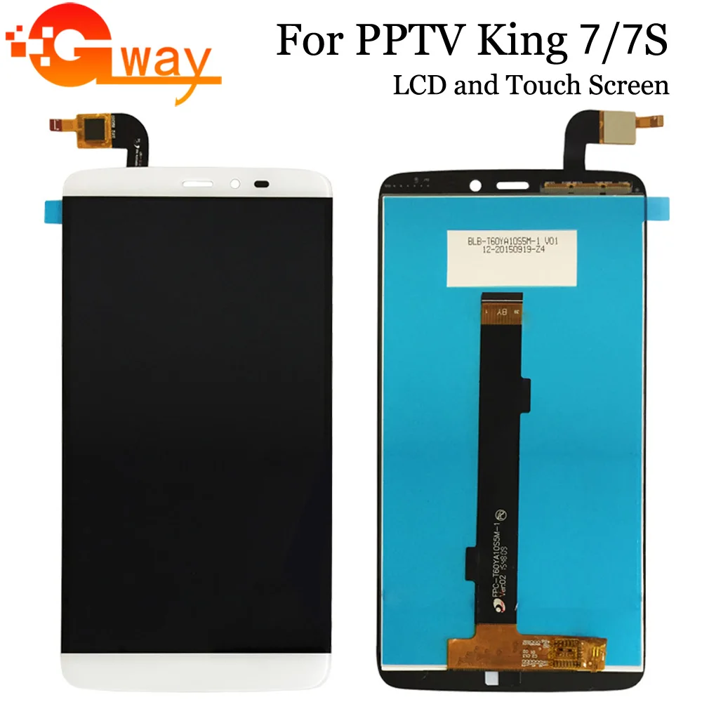 Белый 6 0 дюймов для PPTV KING 7 ЖК дисплей Дисплей + кодирующий преобразователь
