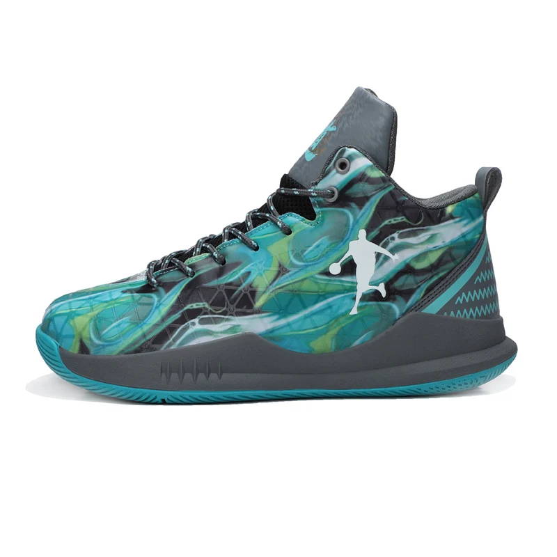Новинка, мужские и женские высокие баскетбольные кроссовки Jordan, высокое качество, обувь для влюбленных Jordan 11, дышащая амортизирующая спортивная обувь унисекс - Цвет: green