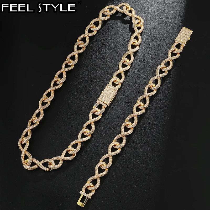 Хип хоп 12 мм тяжелый Большой рок замок застежка Iced Out AAA Bling CZ кубический цирконий