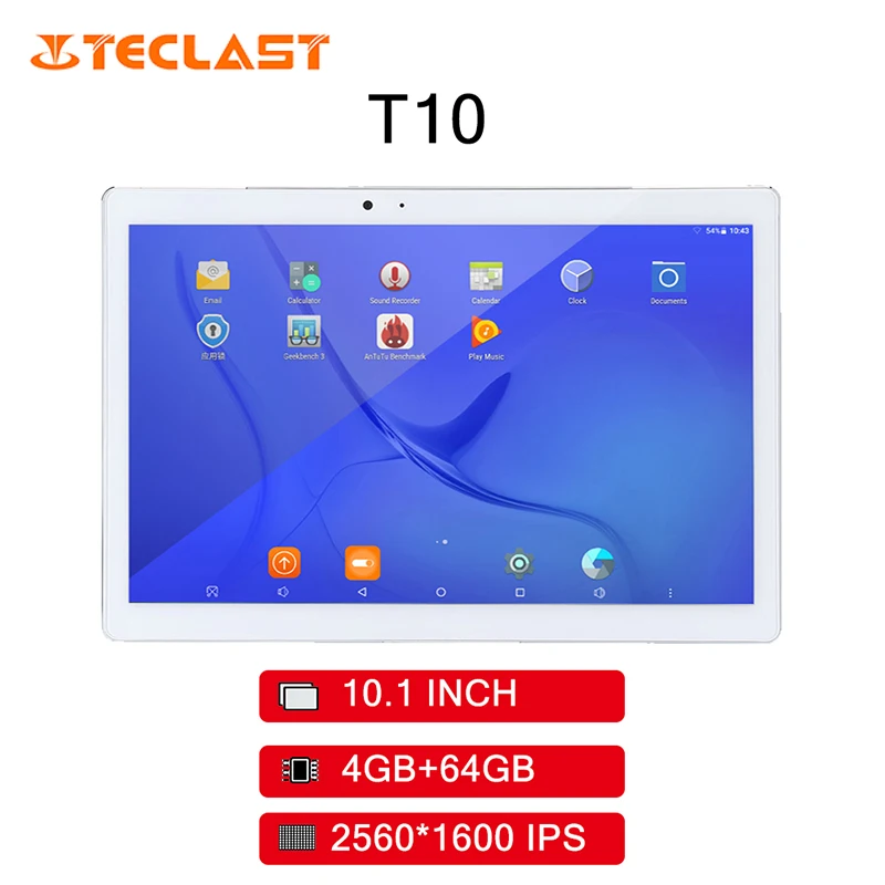 10," Teclast Master T10 Android 7,0 планшетный ПК Hexa Core 4 Гб ОЗУ 64 Гб ПЗУ 8,0 МП+ 13,0 МП HDMI 2560*1600 ips планшет с отпечатком пальца