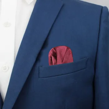 

Fashion Men's Pre-folded Pocket Square Dots Suits Pocket Square Business Chest Towel Gentlemen Hankies Classic Suit Napkin