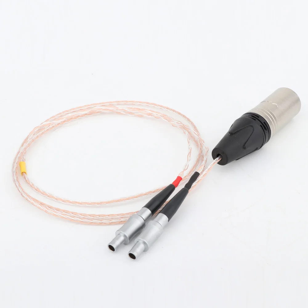 Preffair Compatible Audio Upgrade Cable Replacement for HD800 HD800S Headphone 4 Pin XLR Male Plug Replacement Upgrade Cable