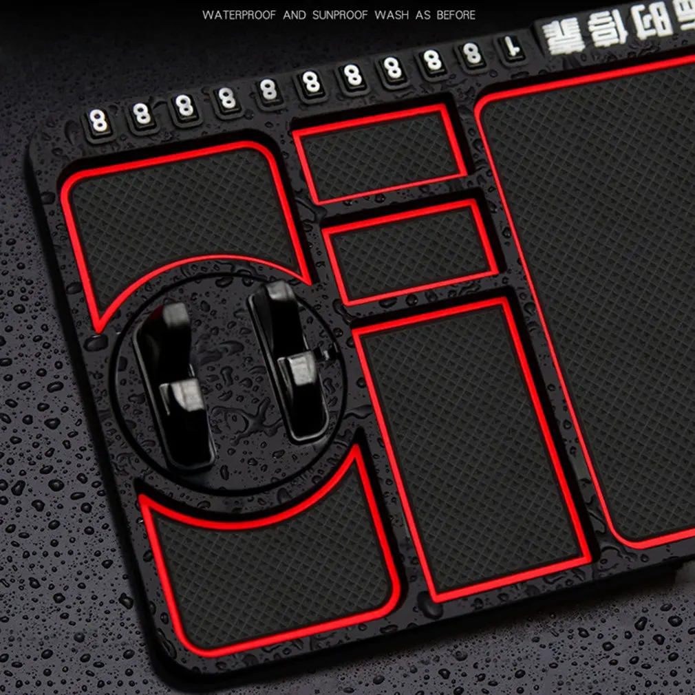 Multifunctional Car Anti-Slip Mat Auto Phone Holder Non Slip Sticky Anti  Slide Dash Phone Mount Silicone Dashboard Car Pad Mat