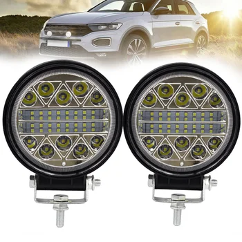 

2Pcs Round LED Work Lights 13600LM LED Spot Flood Beam Driving Light Pods Car Headlight Fog Lights LED Lights Auto Parts