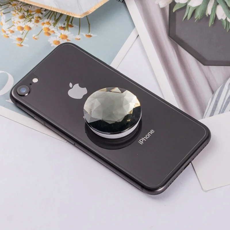 Большой алмазный держатель для телефона для Iphone Xr samsung, универсальный держатель для телефона с кольцом на палец, подставка для телефона, Кронштейн для мобильного телефона