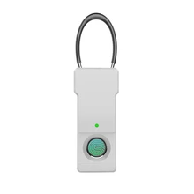 Promotion-Smart Keyless Fingerprint Padlock Usb Rechargeable Ip65 Waterproof Anti-Theft Security Padlock Door Luggage Case Lock