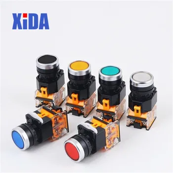 

22mm momentary Latching Self-locking Push button switch 1NO+1NC