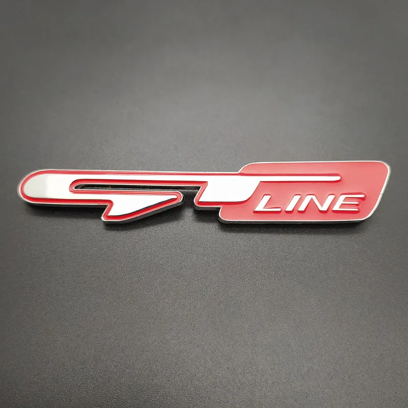 Стайлинг автомобиля 3D металлическая эмблема GT Line Автомобильный багажник задний
