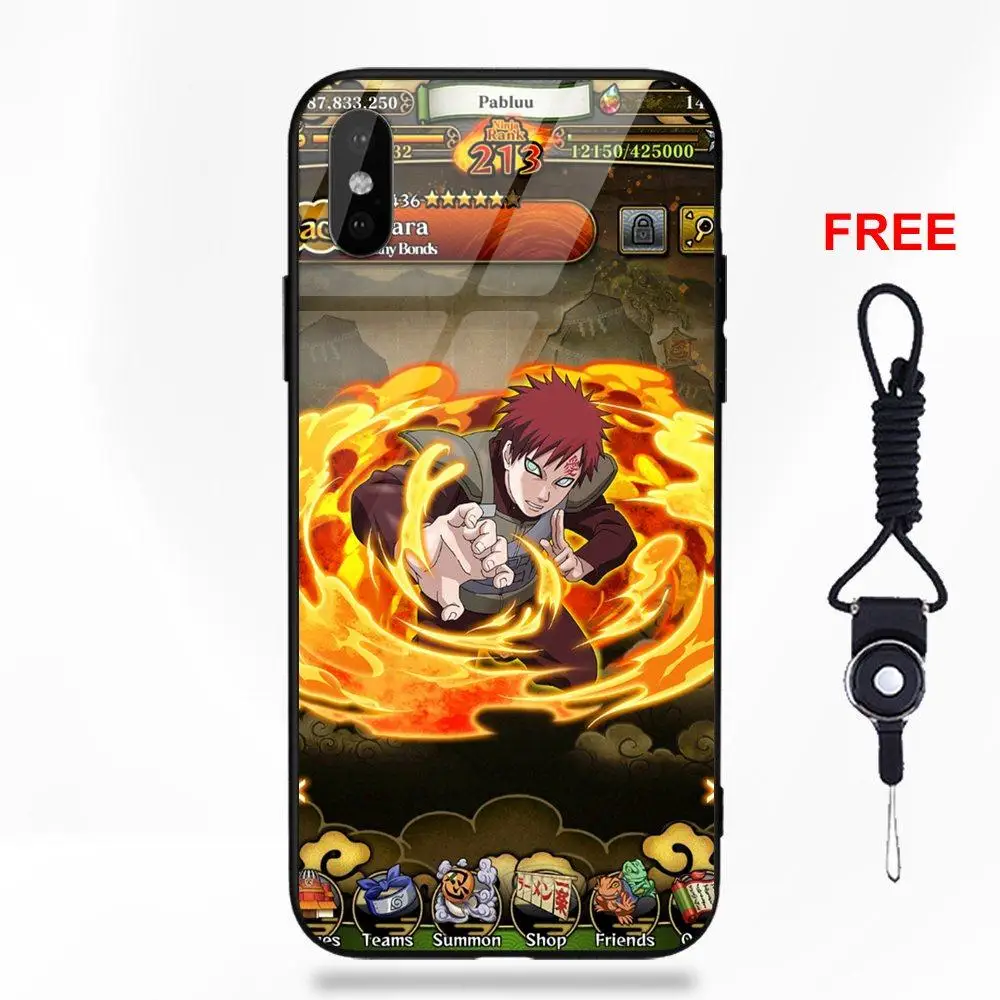 Japanese Anime Naruto Gaara For Galaxy S8 S9 Plus For Huawei Honor 7X P20 Lite Mate 10 Pro Redmi 5 Note 5A 6 Tempered Glass Case - Цвет: as picture