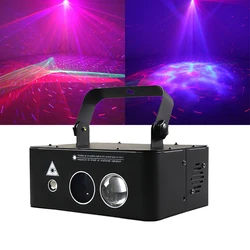 Rgb aurora estrelado estrela luz laser projetor dmx led azul onda de água palco efeito iluminação para festa de férias dj barra discoteca casa