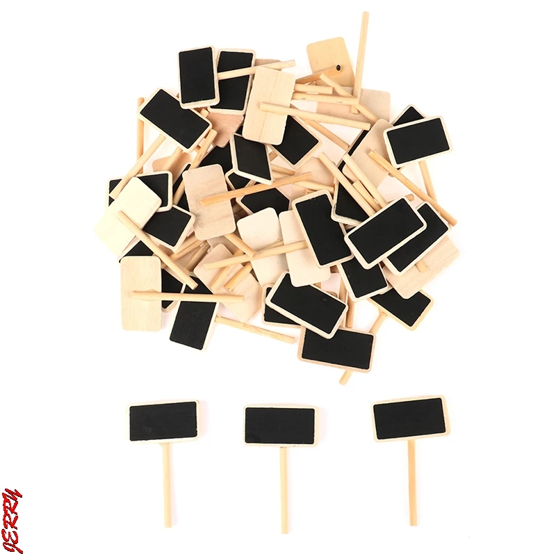 10/50Pcs Mini Wooden Blackboard Universal Message Board Chalkboard Portable Wedding Party Decor Decorative Parts