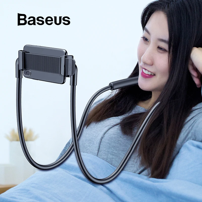  Baseus Lazy Neck Phone Holder Stand For iPhone Xiaomi Tablet Universal Mobile Phone Holder Flexible