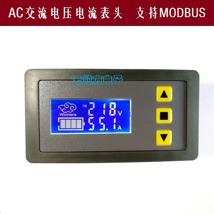 

AC Voltage and Current Meter LCD Digital Display Dual Display Isolation Voltmeter Ammeter Support Modbus