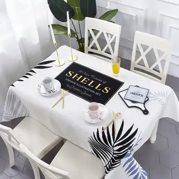 

38 Geometric Printed Waterproof Table Cloth Rectangula Decorative Cotton Linen Tablecloth Dining Table Cover for Kitchen Home