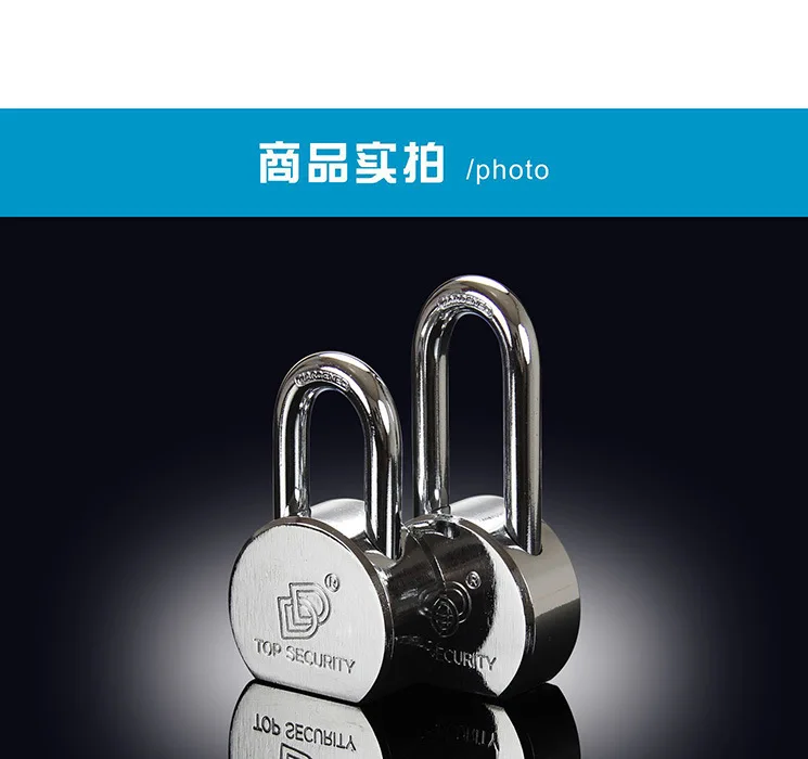 Manufacturers Direct Selling Extra-large Faux Stainless Steel Padlock heng kai suo Cylindrical Lock Anti-Theft-Shaped Padlock Le