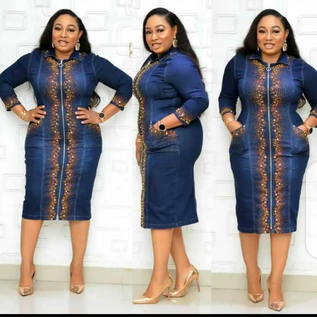 plus size denim dresses