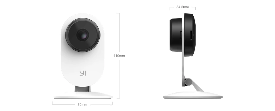 Домашняя камера YI 1080p Home Camera | Режим ночной съемки | Обнаружение движения | Двусторонняя аудиосвязь | Облачное хранилище