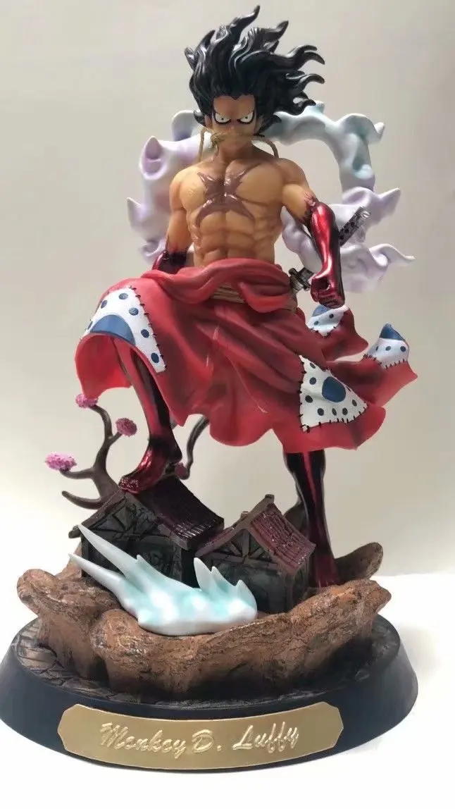 Новинка Аниме one piece Luffy gear 4 Snakeman кимоно GK статуя ПВХ фигурка Коллекционная модель игрушки кукла подарок на Рождество 37 см