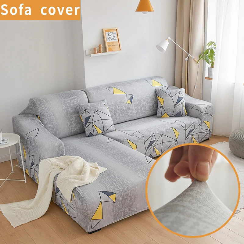 

Geometric Patterns Elastic Sofa Covers Four Seasons Universal Sectional Non-slip Stretch Couch Slipcover for Living Room