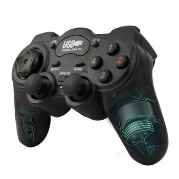

PC Computer Laptop Game Controller USB ABS Plastic Wired Gamepad Turbo Auto Function