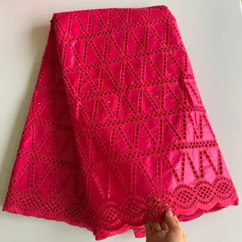 

Red Rhombus Perforated Stones African Bazin Riche Fabric 2020 New Arrival 5Yards Cotton Basin Brocade Patchwork Fabric for Dress