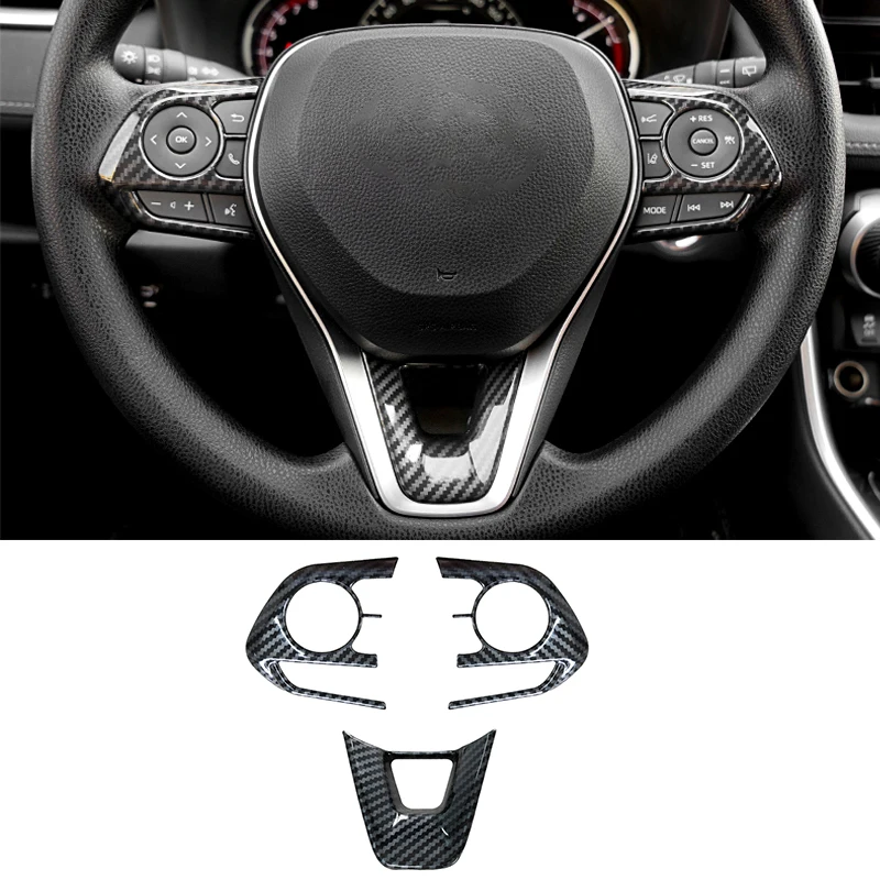 Sleek Car Steering Wheel Button Trim Cover Sticker Accessories