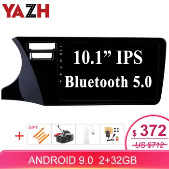 

YAZH Android 9.0 pie Central Multimedia GPS Navigation For Honda City 2014 2015 2016 2017 AutoRadio 32GB Bluetooth 5.0 head unit