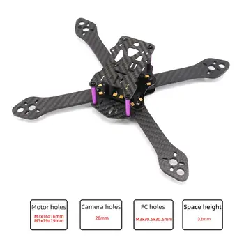 

3K Full Carbon Fiber Freestyle Frame for FPV Racing Quadcopter Drone Arm 4mm