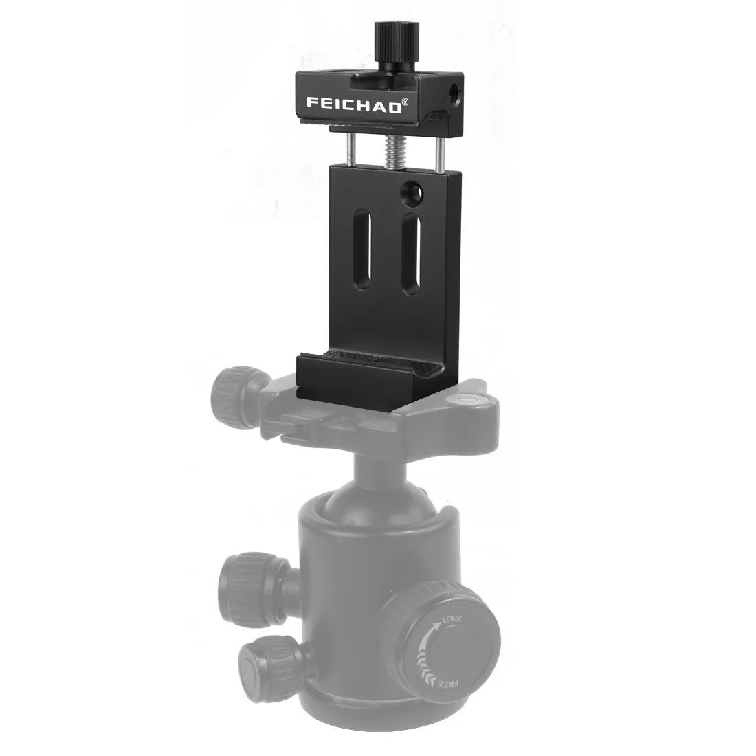 GoPro 카메라 손전등 용 스마트 폰 홀더 스탠드 브래킷 클립 마이크 w 스피릿 레벨 콜드 슈 마운트 1/4 3/8 전화 삼각대 클램프