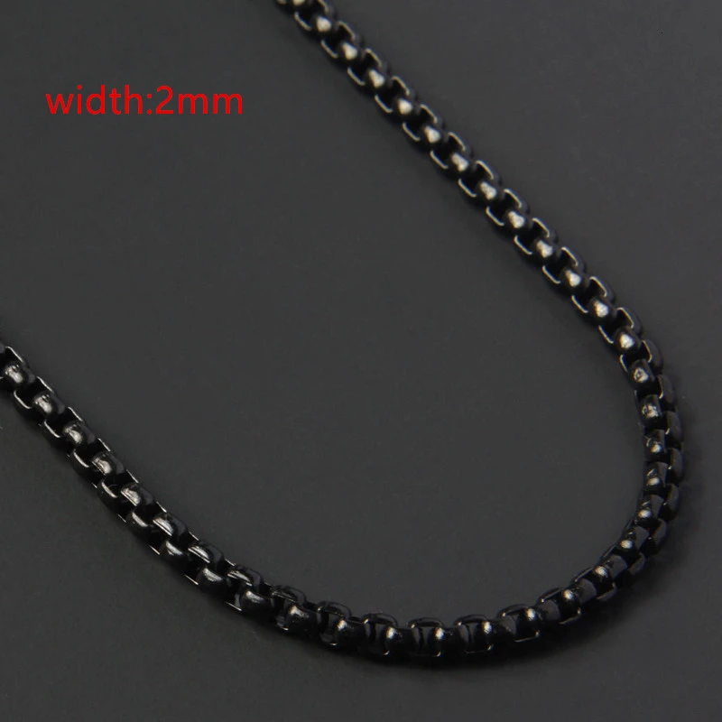 2022 Classic Rope Chain Men Necklace Width 2/3/4/5 MM Stainless Steel Figaro Cuban Chain Necklace For Men Women Jewelry 