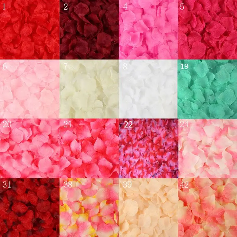 2000 шт. искусственные лепестки роз | Дом и сад