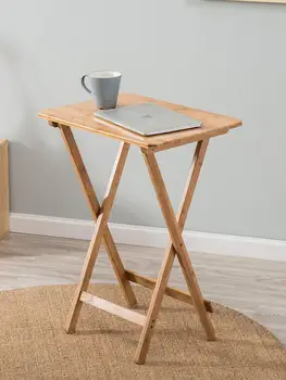 

Household Folding Table Simple Simple Tea Table Portable Dining Table Laptop Computer Small Table Outdoor Solid Wood