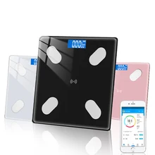 Weight Scale Smart Body Fat Scale BMI Digital Bathroom Scales Take Precision Digital Body Bathroom Scales Glass LCD Display Body