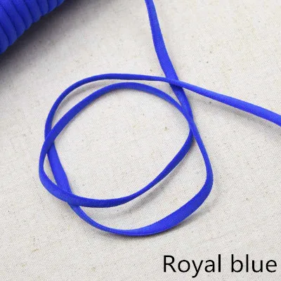 Royal blue Meetee 23 ярдов 5 мм веревка эластичная лента плечевой ремень для волос детское кольцо обувь DIY аксессуары ручной работы BD393 - Цвет: Royal blue