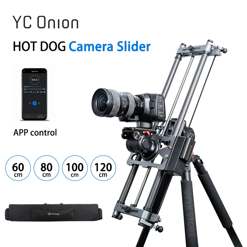 YC Onion Aluminium Alloy Extendable Rods with Camera Video Slider Rail Support Rod C Clamps for Slider Rail Foldable Pole for Increasing Stability Retractable Stabilizer for Tripod 