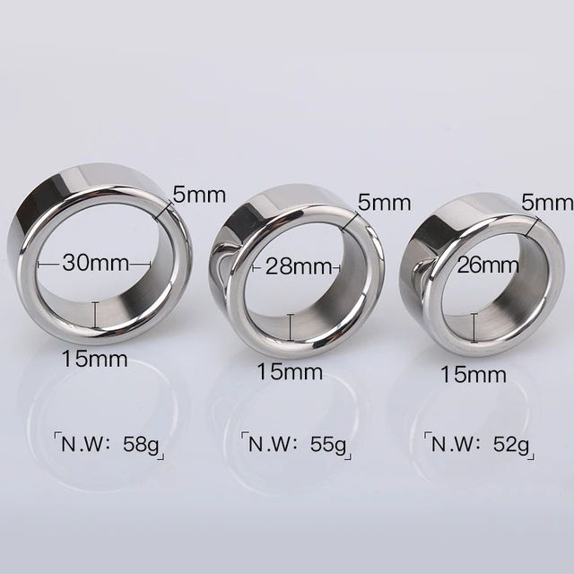 Stainless Steel Penis Cock Ring Penis Weight Sex Toy For Men Delay  Ejaculation Bondage Lock Metal Rings Scrotum Stretcher Sextoy - AliExpress