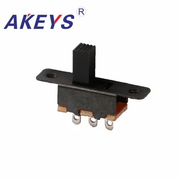 

10PCS SS-12F16 1P2T G4/G5/G6 Single pole double throw slide switch 3 pin verticle type handle heights