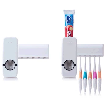 

1Pcs Automatic Toothpaste Squeezer Wall Mount Toothpaste Holder Portable Dust-proof ABS Bathroom Accessories