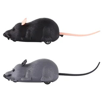 

New Hot selling Simulation Cartoon Pull Line Mouse Cute Funny Pet Cat Mice Toy New