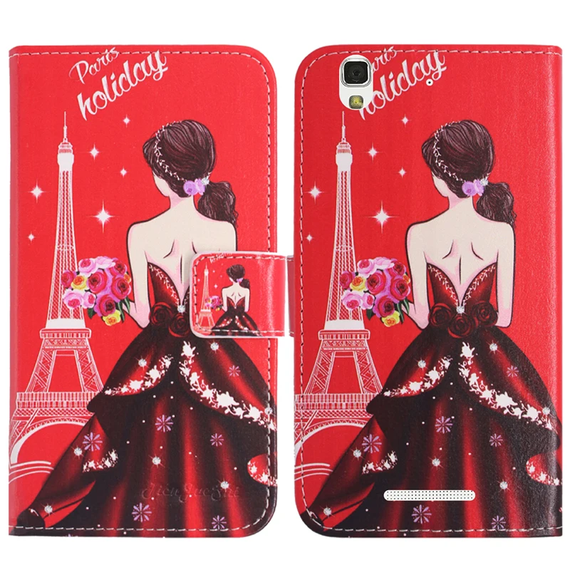 TienJueShi стильный дизайн флип защитный кожаный чехол для телефона Yu Yuphoria YU5010A Yureka 2