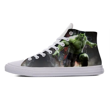 

Hulk Marvel Superhero Hot Cool Casual Canvas Shoes High Top Breathable Lightweight Sneakers 3D Print For Men Women