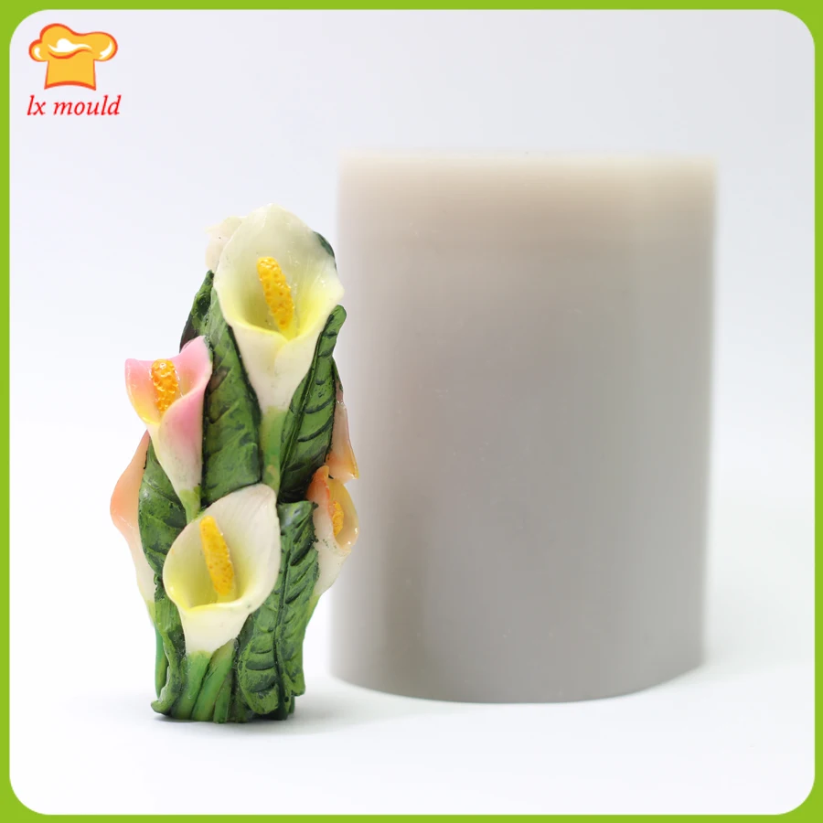 New Lily Candle Mold Bouquet Shape Craft Handmade Soap Mould | Дом и сад