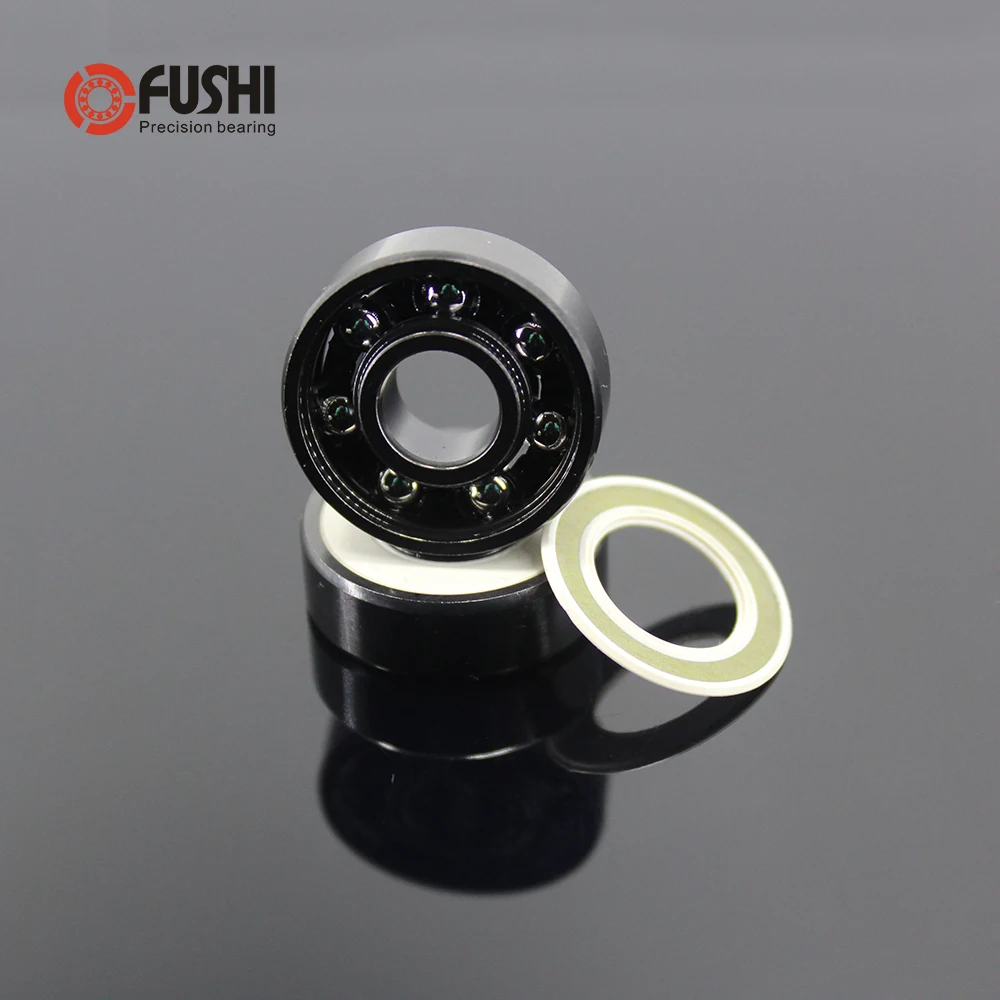 

Skateboard 608-TIB Bearings 8x22x7mm ( 2 PCS ) ABEC - 608 V RS Surface Black Titanium Plating POM Cage 608 Ball Bearing