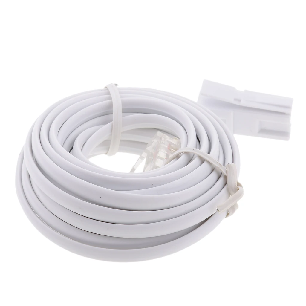 3 Meter 10 Foot RJ11 To UK BT 6P2C Modular Telephone Cable For Landline