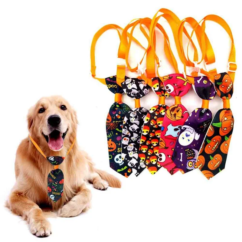 

1Pcs Adjustable Dog Cat Pet Lovely Halloween Neck Ties Dog Cat Neckties Bow Ties Dog Accessories Pet Supplies Random Color