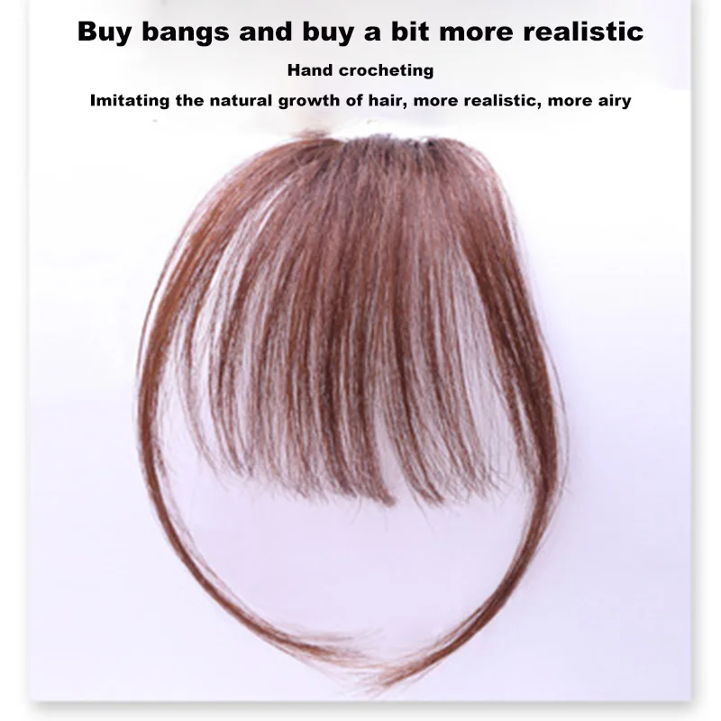 Liu Hai, парик, женские заколки для волос, бахрома, накладные синтетические волосы на заколках, спереди, аккуратный взрыв, женские аксессуары для укладки волос